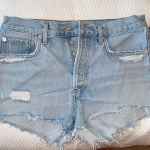 Agolde denim shorts